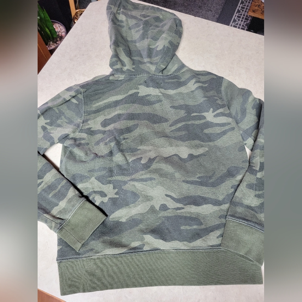 Aeropostale women size small camo hoodie white embroidered logo - Picture 6 of 7